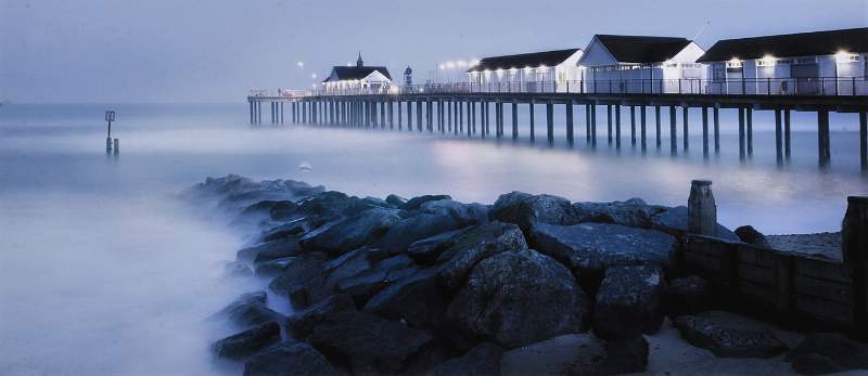 Terri Thorpe - Misty Evening Southwold Pier.jpg